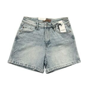 NWT Judy Blue High Waist Rigid Magic Denim Shorts LT Blue JB15235LTCO Women’s M
